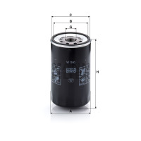 Фильтр масляный MANN-FILTER W 1160